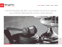 Tablet Screenshot of mslegalfirm.com